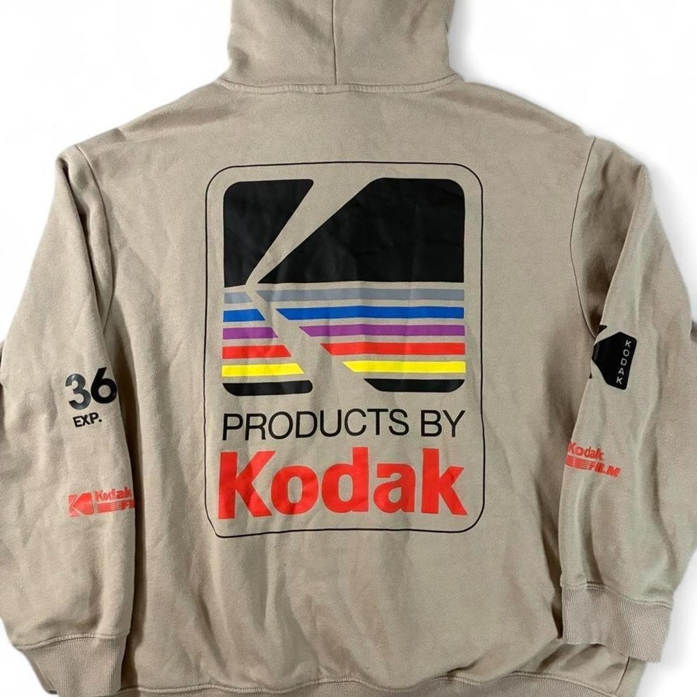 Beige Kodak Films hoodie. Men's size XL. Great condition.
